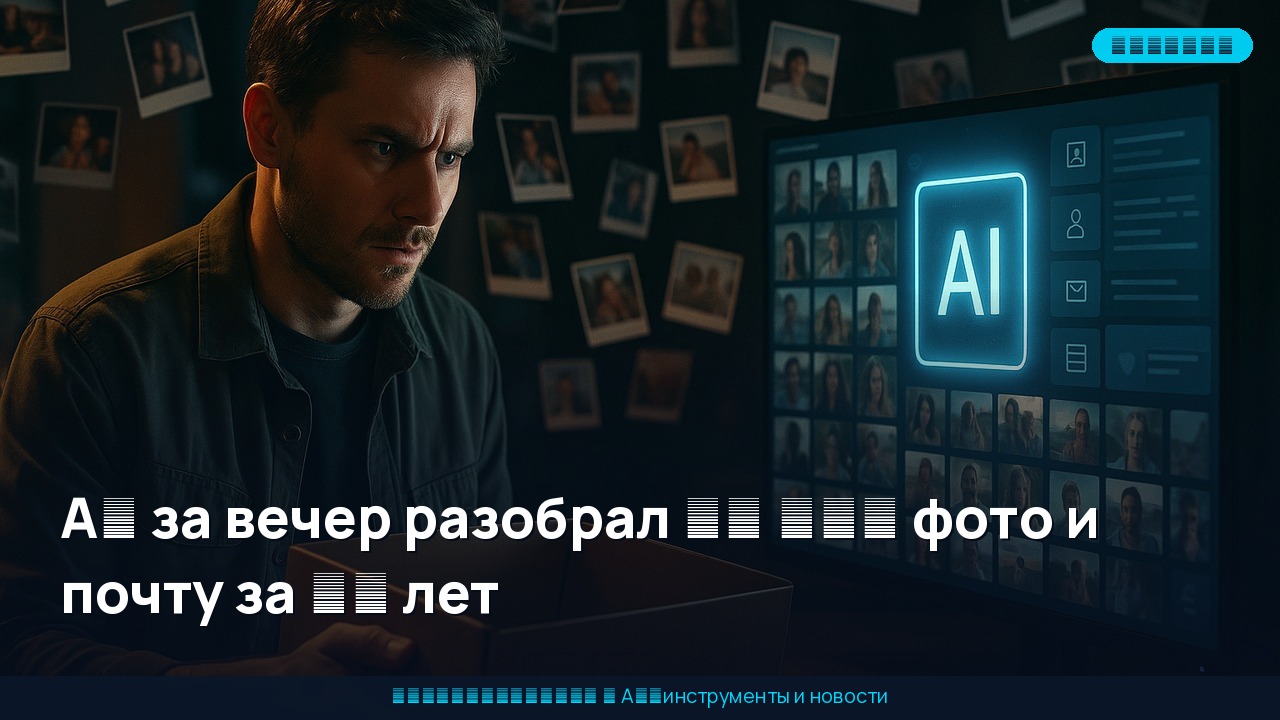 AI за вечер разобрал 36 000 фото и почту за 20 лет