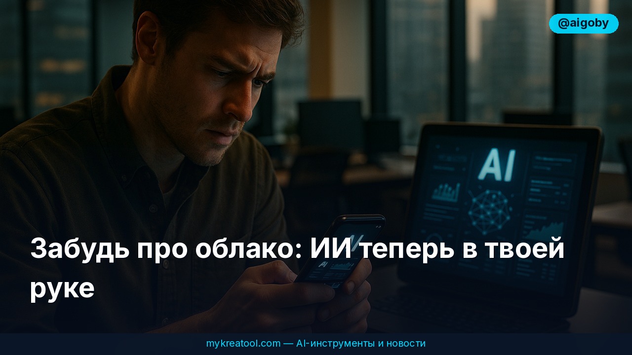 Забудь про облако: ИИ теперь в твоей руке